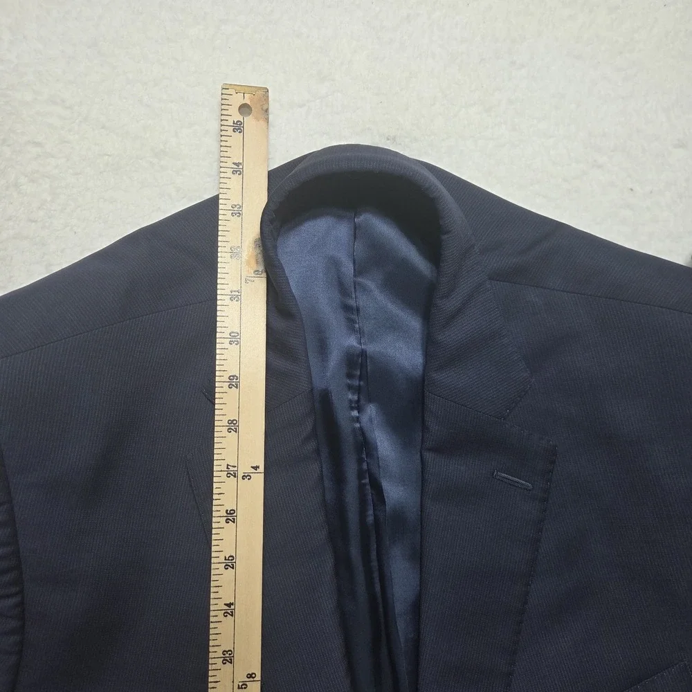 Peter Millar 44T Navy Wool Blazer Jacket Men‎ Made Canada 100% Wool performance
